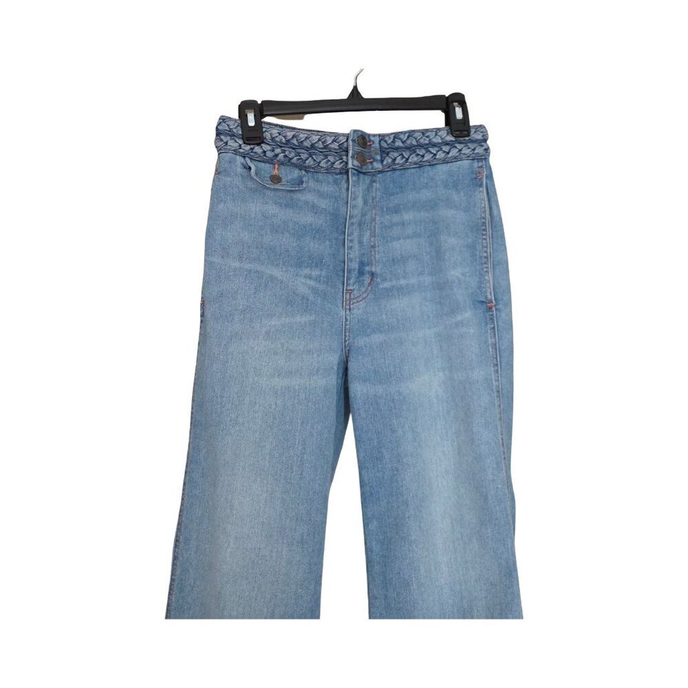 Women's - Current/Elliott The Braided Poolside High Rise Crop Jeans, Size 28 - Picture 3 of 9